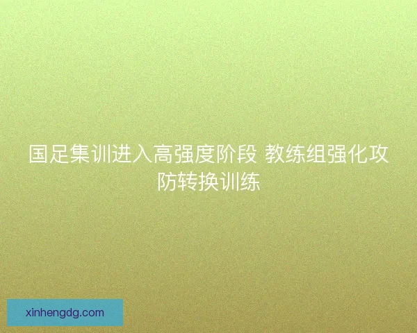 国足集训进入高强度阶段 教练组强化攻防转换训练